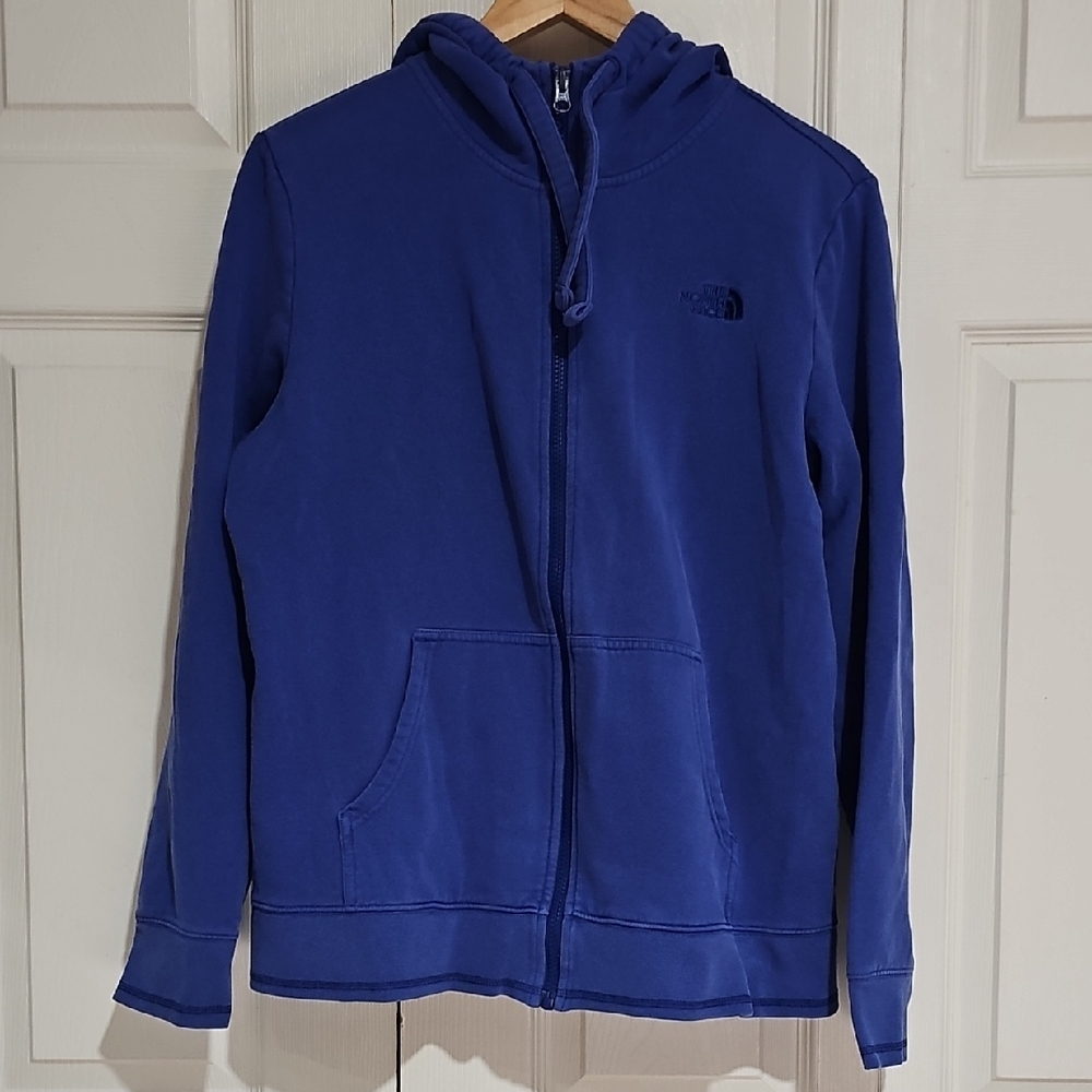 ✨ The North Face Cotton Zip Hoodie Sweatshirt Women’s XL Blue